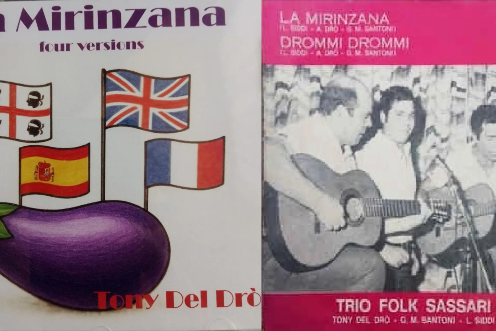 Le copertine del nuovo disco e del disco originale