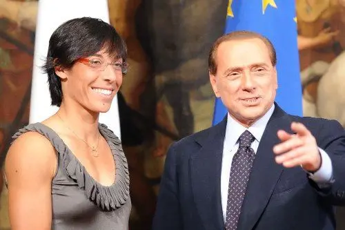 Francesca Schiavone e Silvio Berlusconi