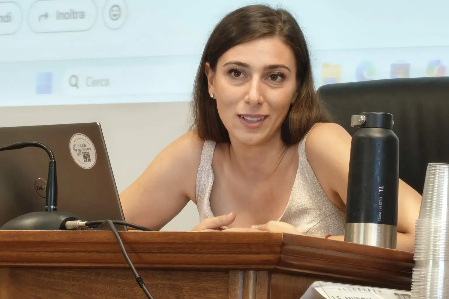 La presidente della Consulta Intercomunale del Gallurese, Caterina Vittoria Roselli