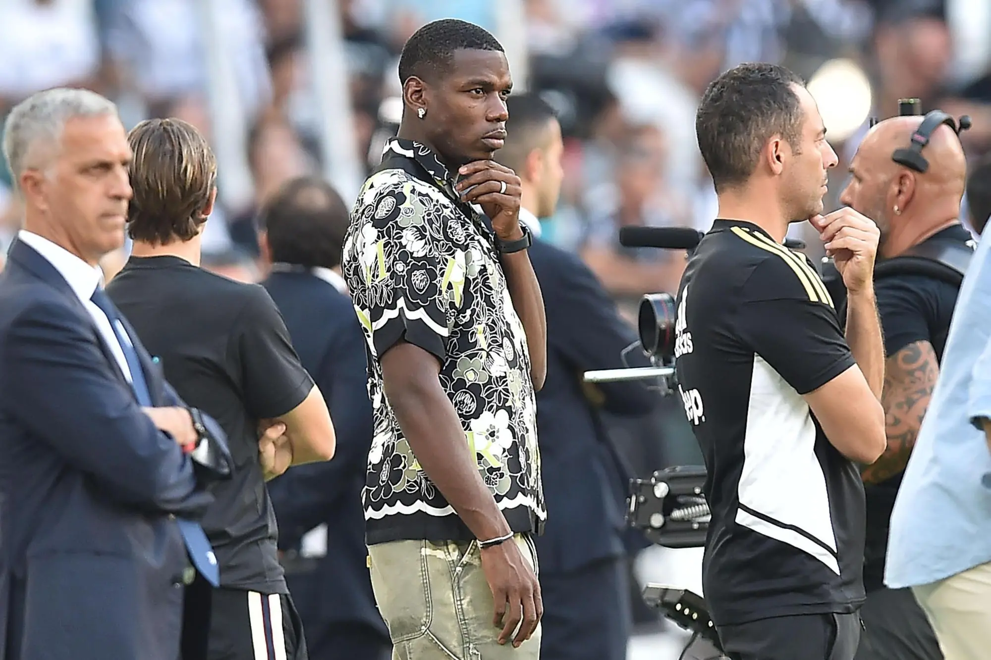 Juventus’ Paul Pogba during the italian Serie A soccer match Juventus FC vs AS Roma at the Allianz Stadium in Turin, Italy, 27 august 2022 ANSA/ALESSANDRO DI MARCO