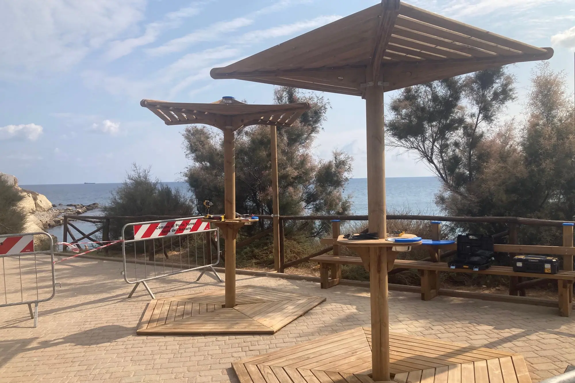 Le aree fumo a Balai-Porto Torres (foto Pala)