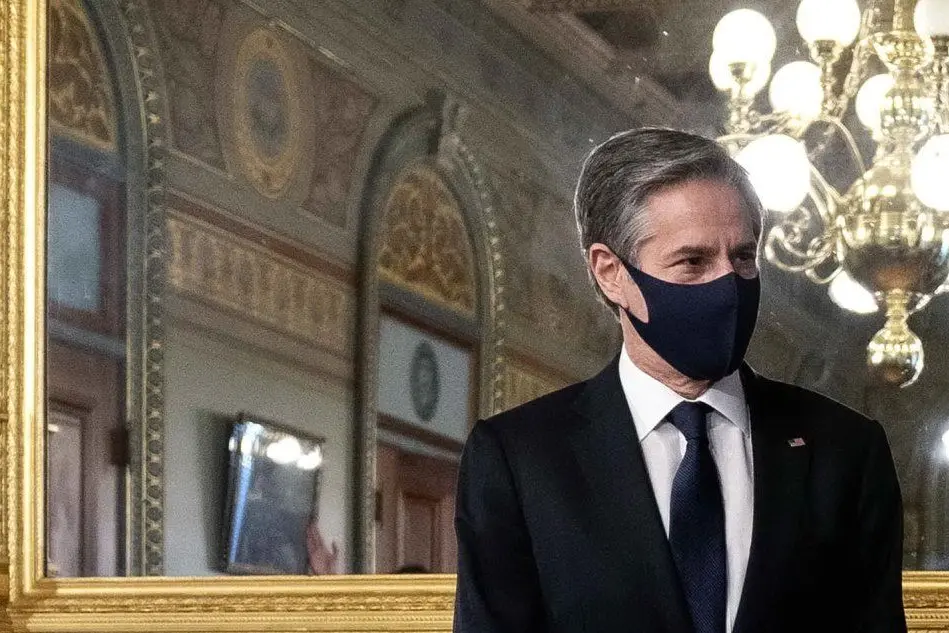 Il segretario di stato americano Blinken (foto Ansa/Epa)