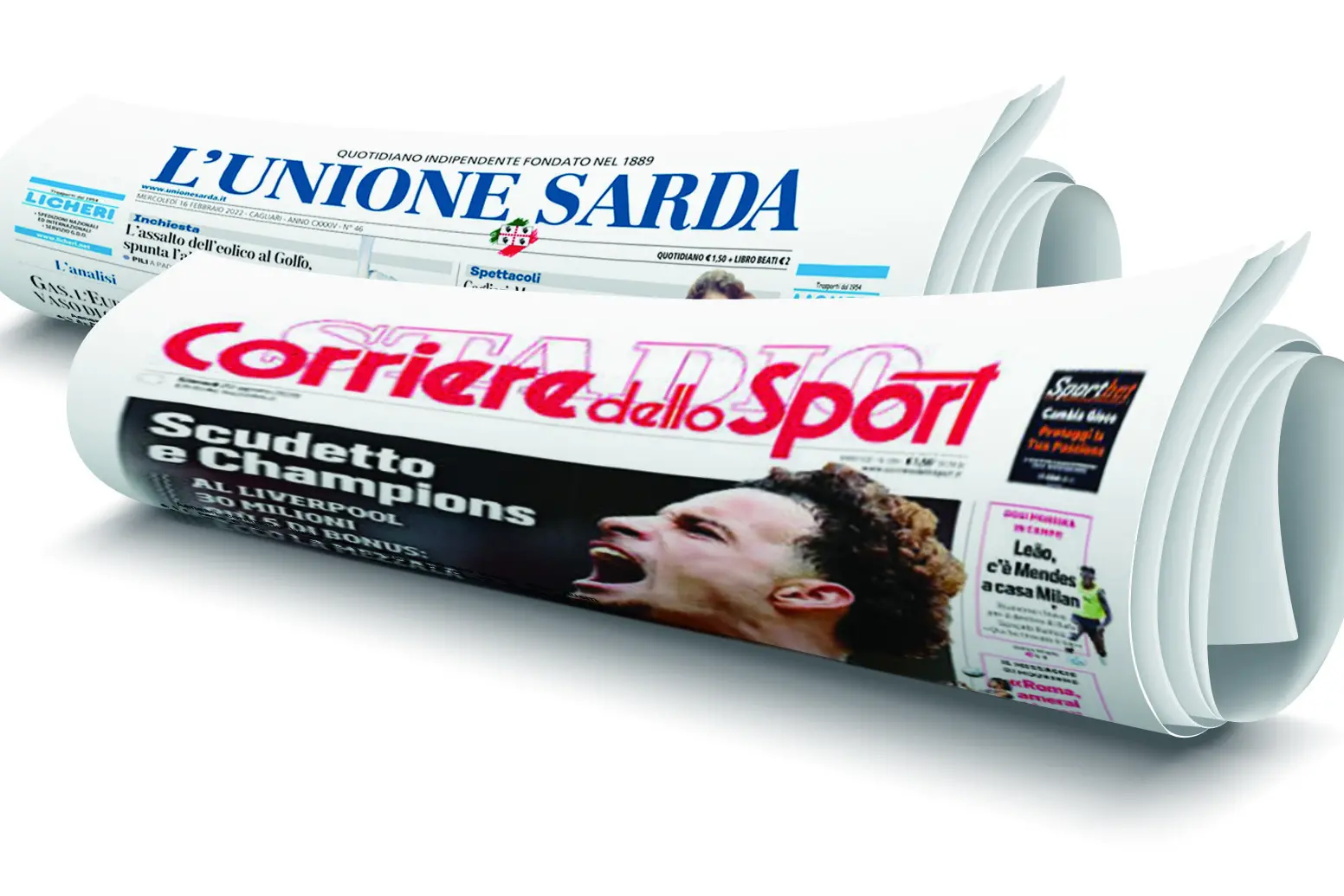L'Unione Sarda e il Corriere dello Sport il mercoledì insieme in edicola