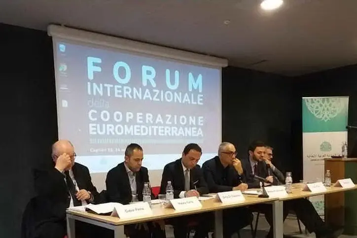 I relatori del Forum (foto ufficio stampa Forum Internazionale della Cooperazione Euromediterranea)