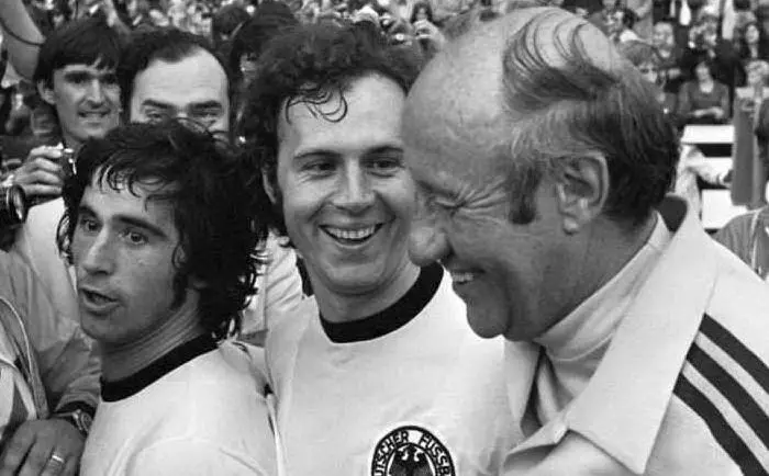 Con Gerd Muller ed Helmut Schone