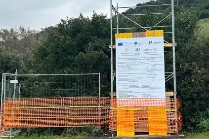 Lavori per il depuratore a Castelsardo (foto concessa)