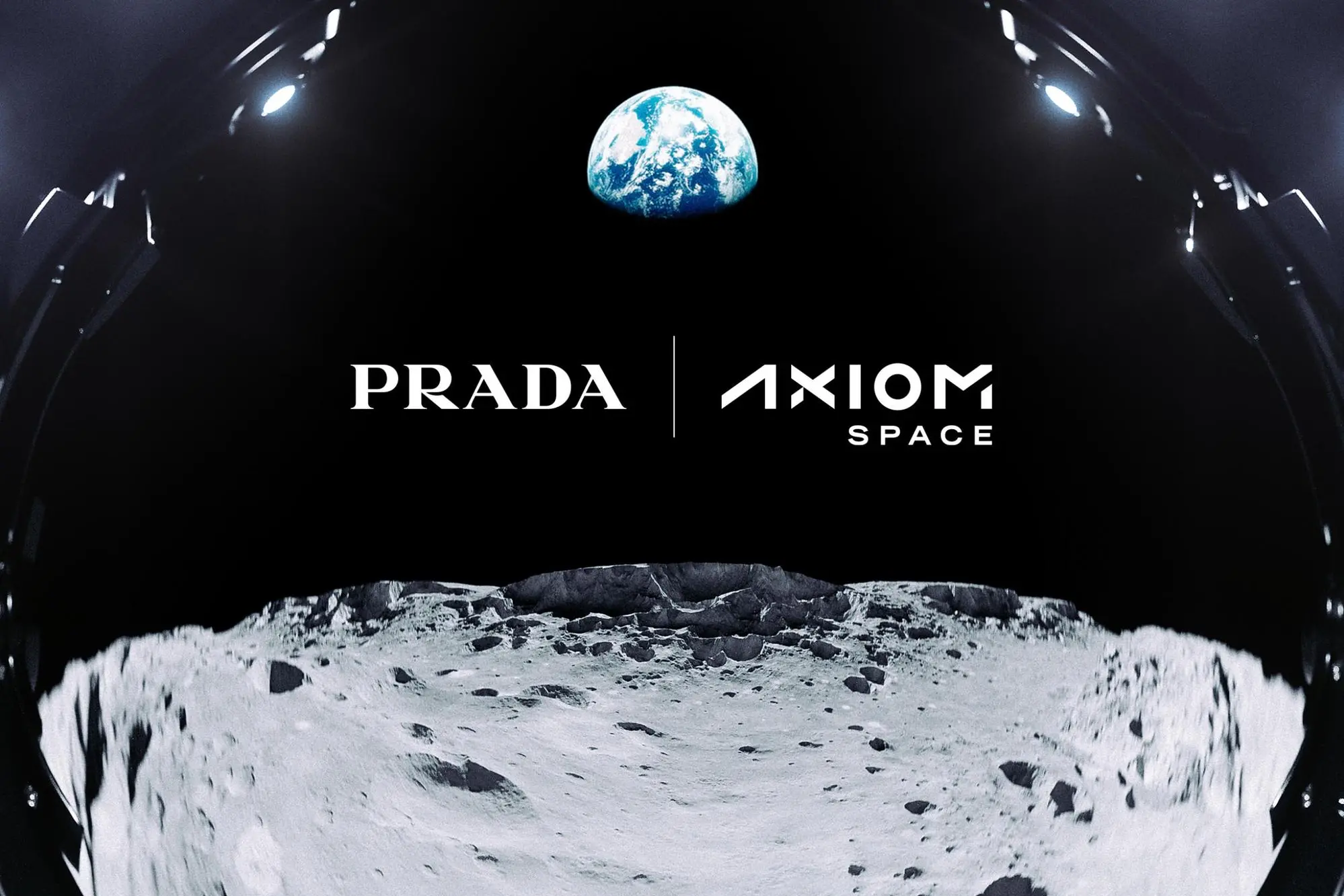 L'immagine pubblicata sul profilo X di Prada in cui si annuncia la partnership (foto via Ansa)
