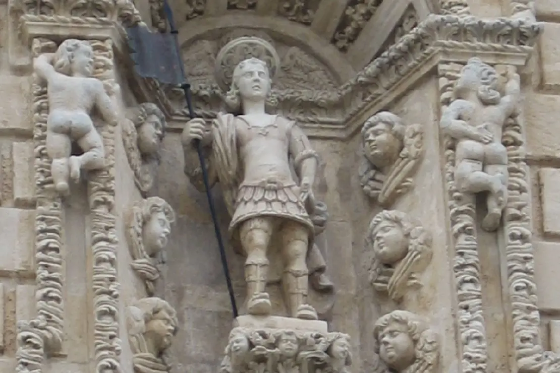 Sassari, una statua di San Gavino del XVIII secolo (foto Beni culturali)