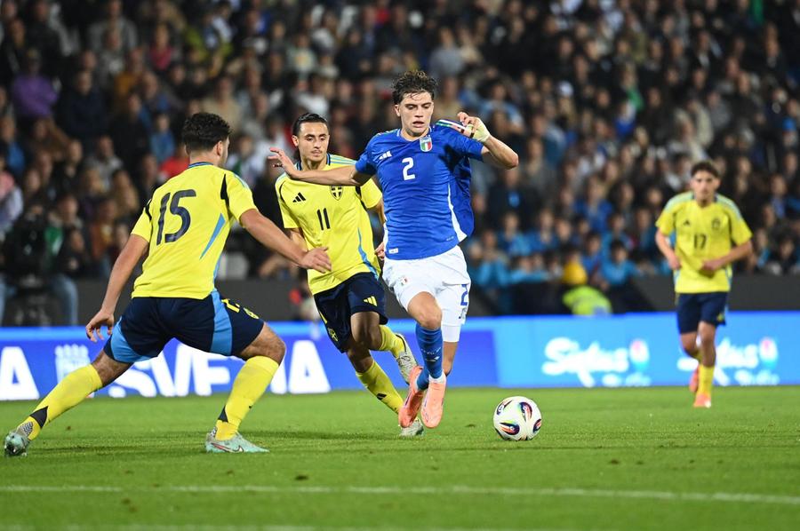 L'Italia Under-21 dilaga nella ripresa: Palestra titolare nel pokerissimo degli Azzurrini
