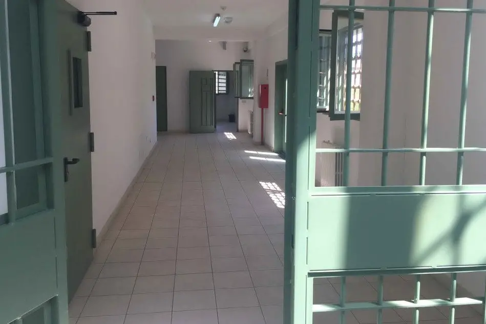 L’interno del carcere di Massama, dove è detenuto Mario Trudu