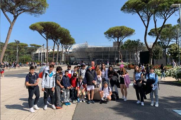I piccoli tennisti sardi a Roma (Foto concessa)