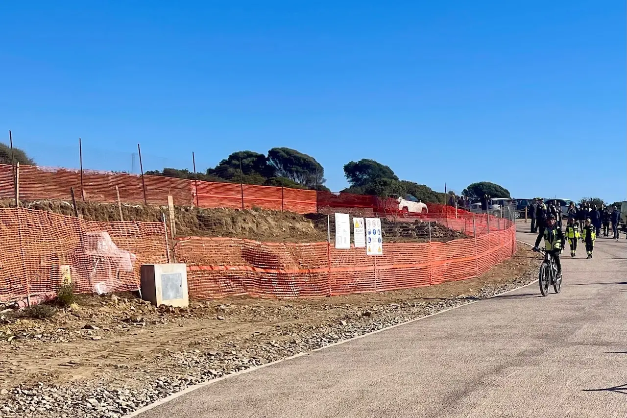 L'area interessata dai lavori