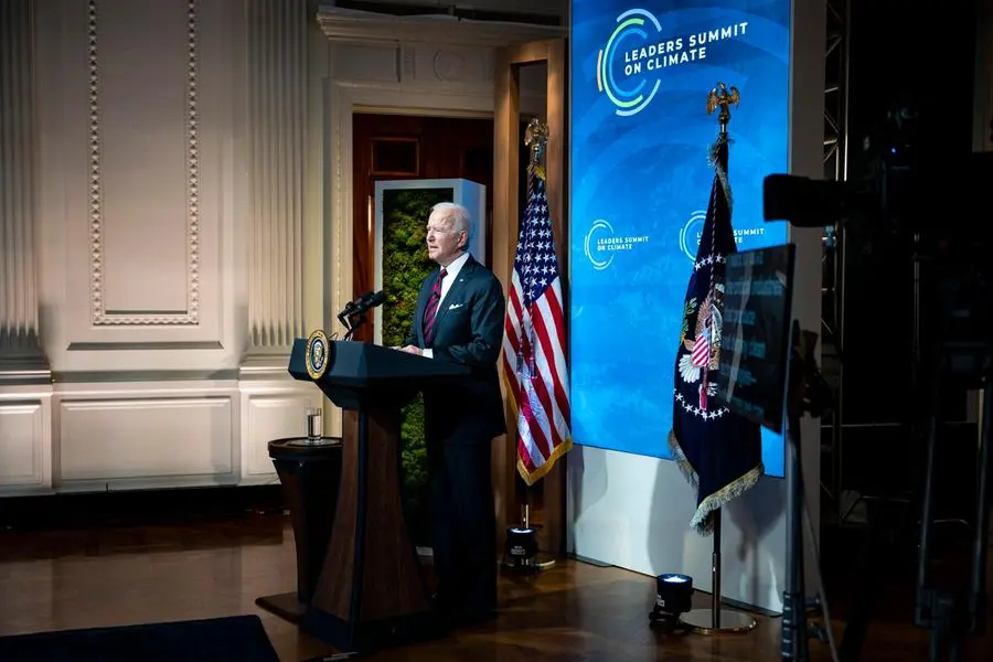 L'intervento di Biden al Summit (foto Ansa/Epa)