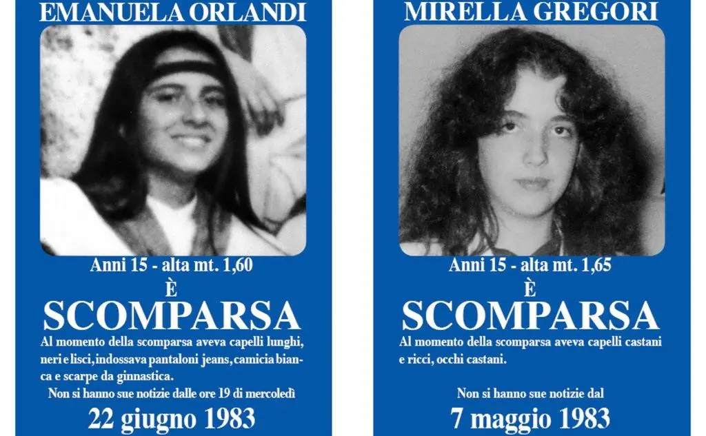 Emanuela Orlandi e Mirella Gregori (Archivio L'Unione Sarda)