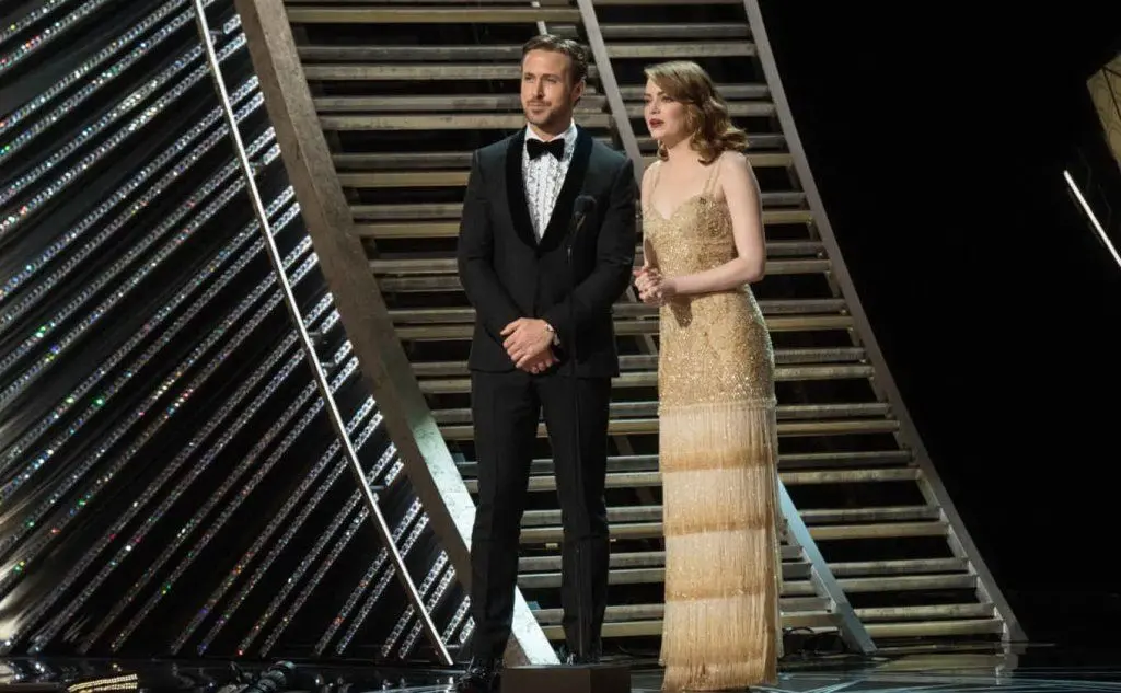 Alla cerimonia degli Oscar con Ryan Gosling, coprotagonista di &quot;La La Land&quot;