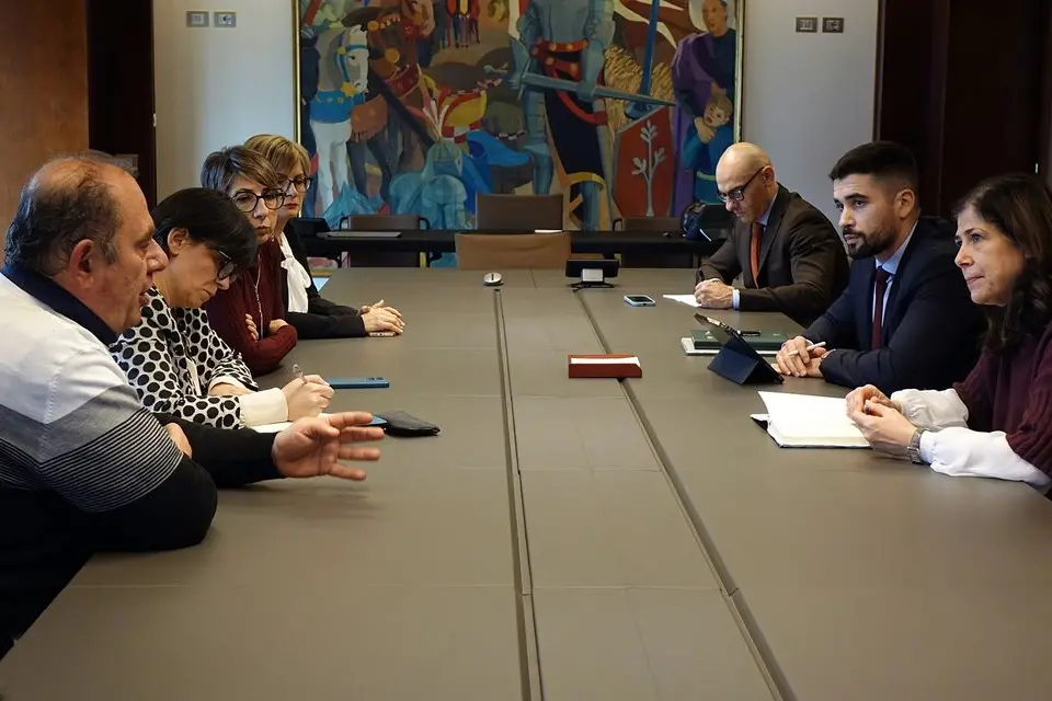 L'incontro in viale Trento (foto ufficio stampa)