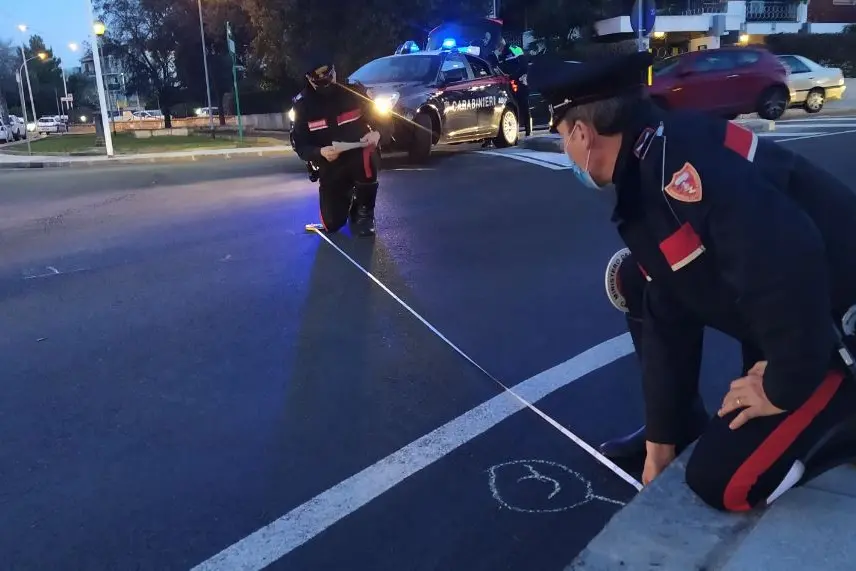 Il luogo dell'incidente (Foto Carabinieri)