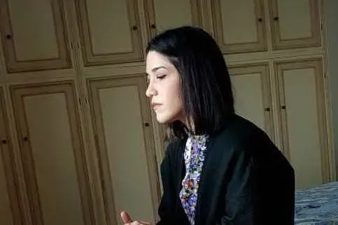 Eleonora durante la discussione della tesa (Foto concessa)