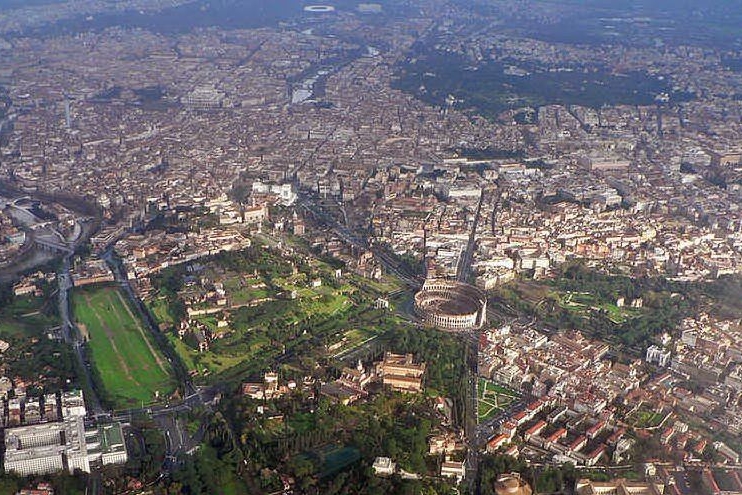 Roma vista dall'alto