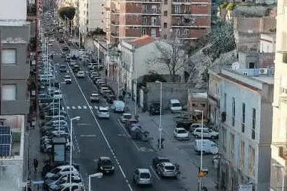 Viale Sant'Avendrace a Cagliari (archivio L'Unione Sarda)