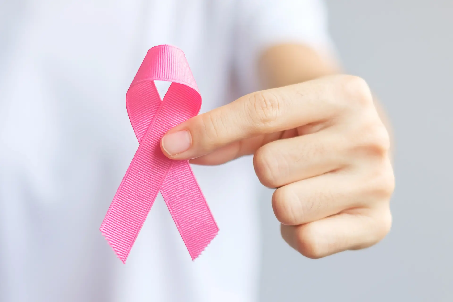 Il fiocco rosa, simbolo della prevenzione dei tumori (Foto Asl)