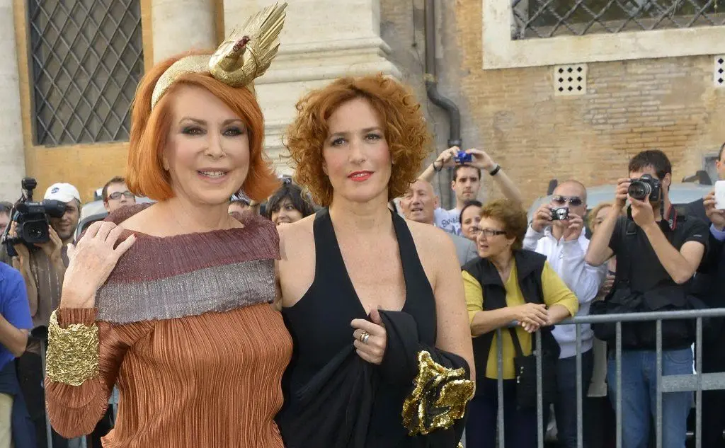 Con la figlia, l'attrice Lucrezia Lante della Rovere