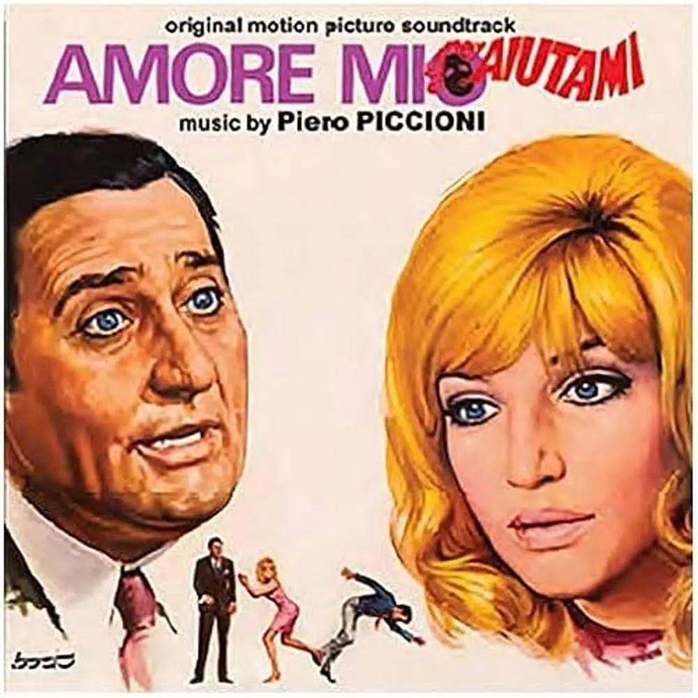 La locandina di &quot;Amore mio aiutami&quot;, film del 1969 con Monica Vitti e Alberto Sordi