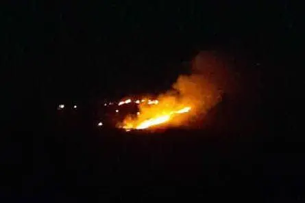 L'incendio a Villamar