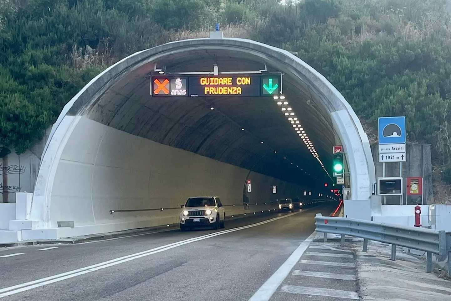 La galleria S'Arexini a Muravera dopo la riapertura