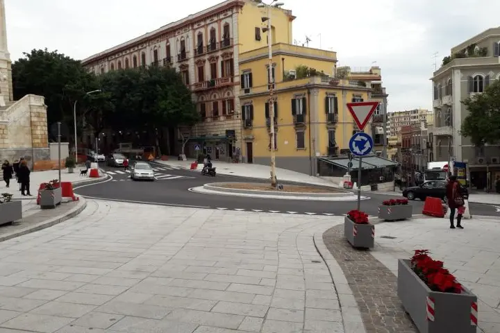 Piazza Costituzione a Cagliari