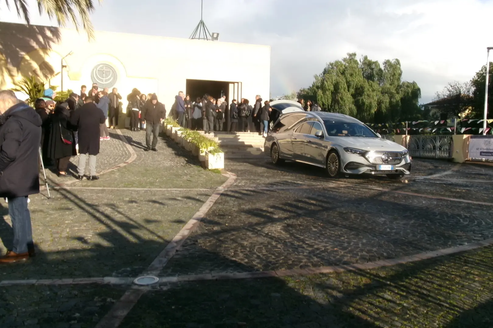 Il funerale di Roberto Basciu