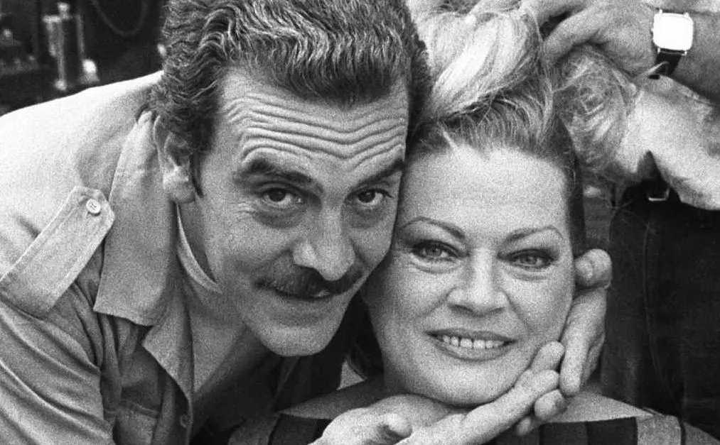 Anita Ekberg e il fotografo Rino Barillari