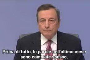 Bce, Draghi: &quot;Le parole del governo hanno danneggiato gli italiani&quot;