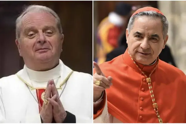Arrigo Miglio e Angelo Becciu (foto L'Unione Sarda)