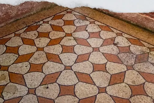 Pavimento delle Terme Pallottino (foto concessa)