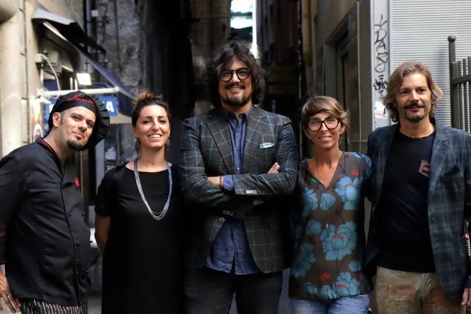 I concorrenti della puntata di "4 ristoranti" (Maurizio Piana è il primo a sinistra)