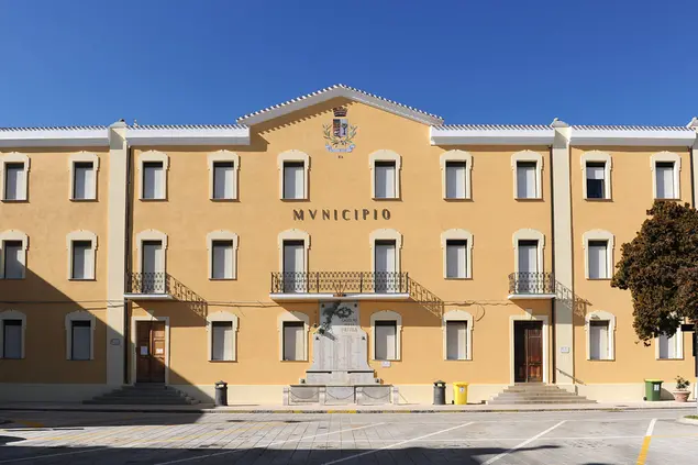 Il municipio di Villacidro (Foto Simone Nonnis)