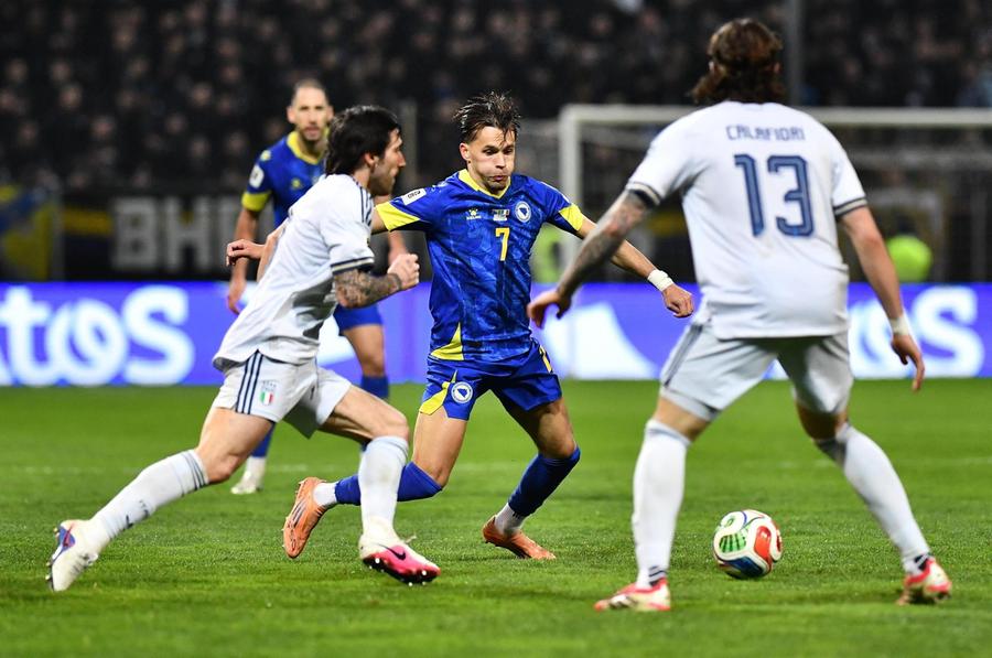 Bosnia-Italia 1-1 al 120’: si va ai rigori, negato un rosso per fallo su Palestra