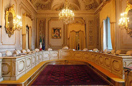 L'aula della Corte costituzionale (foto archivio L'Unione Sarda)