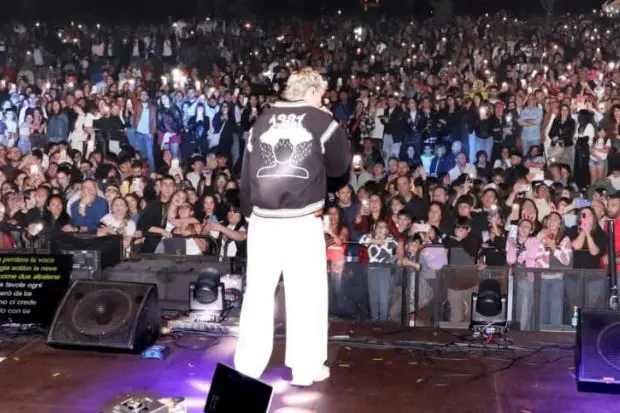 Mr Rain sul palco del parco Vita a Sorso (foto concessa)