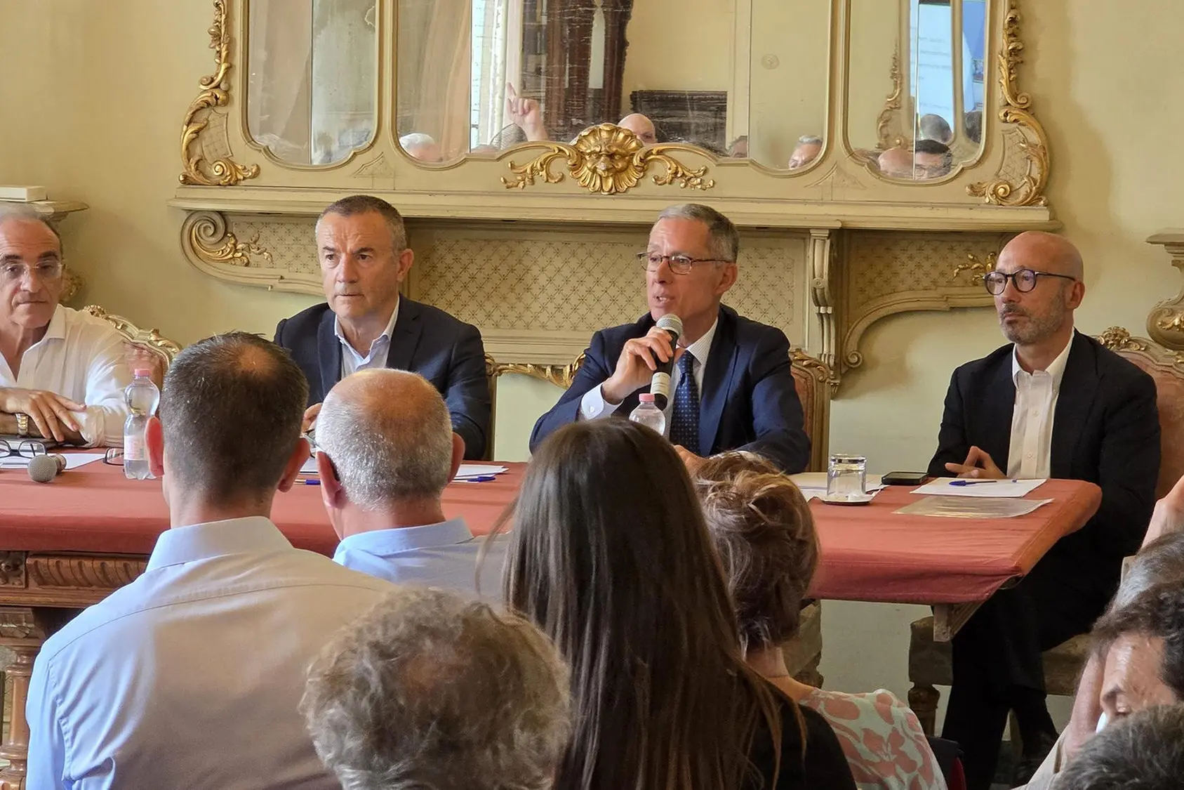 Da sin. Masia, Cherchi, Carlini e Sardara (foto ufficio stampa)