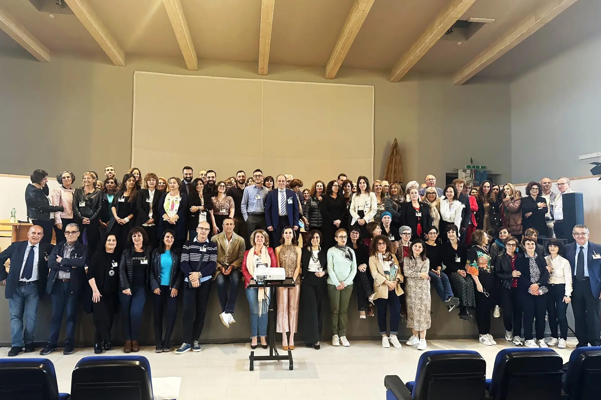 I partecipanti al convegno (foto della Asl di Oristano)