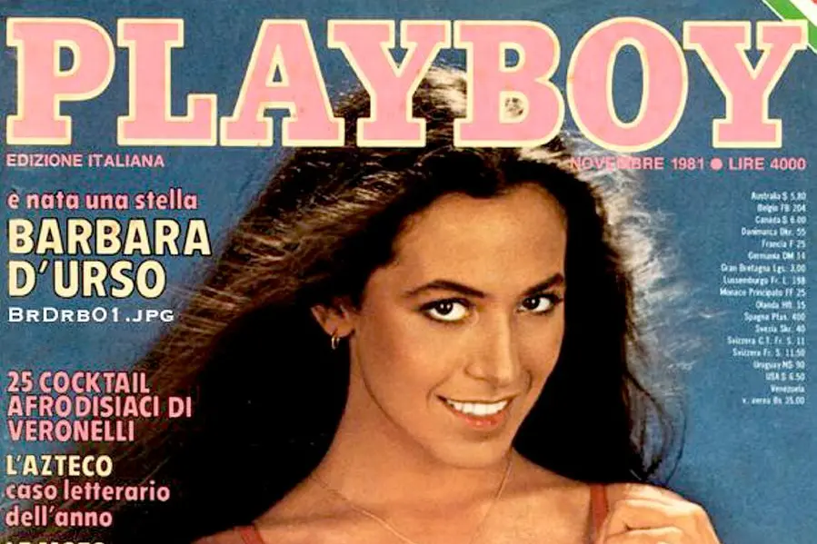 Barbara D'Urso sulla prima pagina di Playboy