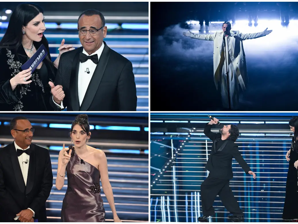 Sanremo: Lauro e l’omaggio alle vittime di Crans Montana, le coreografie improbabili di Lillo, Fogliati non decolla