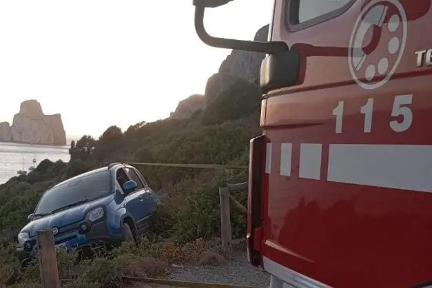 Auto recuperata a Masua