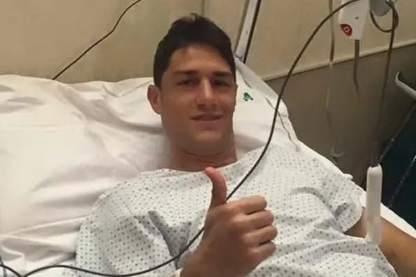 Federico Melchiorri dopo l'operazione (Instagram)