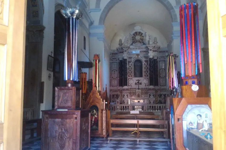 I candelieri nella chiesa della Purissima di Iglesias
