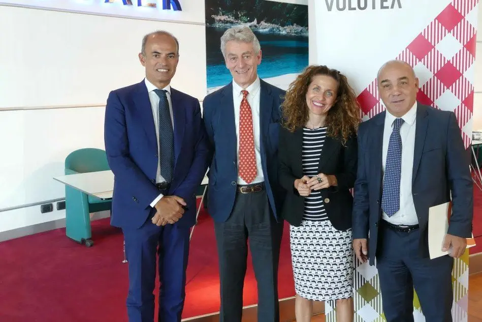 Da sinistra: Alberto Scanu, Lazaro Ros, Valeria Rebasti e Gianni Chessa (foto ufficio stampa)
