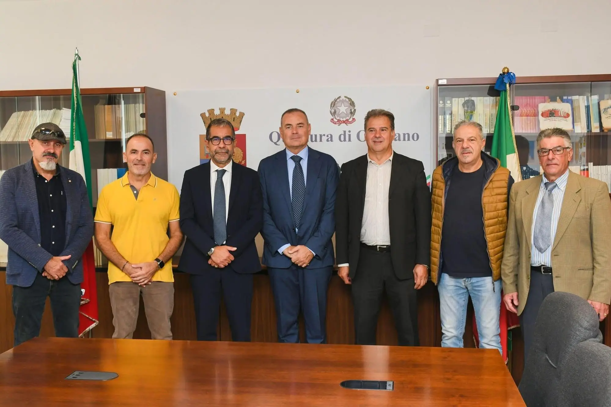 La cerimonia (foto questura)