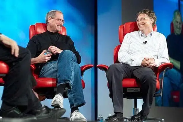 Con Bill Gates (foto Wikipedia)